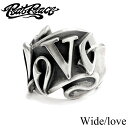 【Rat Race ラットレース】Solid Letter Ring / LOVE ソリッドレターリング 幅広 メンズアクセサリー シルバー925 silver925 リボンリング ラブ 愛 メッセージ RAW