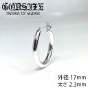 フープピアス レディース メンズ ピアス シンプル ブランド シルバーアクセサリー ギフト 【GODSIZE ゴッドサイズ】PLAIN HOOP LARGE プ...