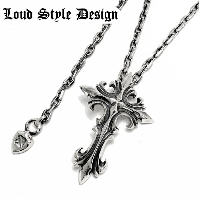 【Loud Style Design ラウドスタイルデザイン】UN-06 LSD L,S,D Pendant クロスネックレス メンズ シルバー925 十字架 メンズアクセサリー ゲットインザリング GETINTHERING