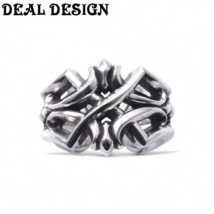 Rakuten - 【DEAL DESIGN ディールデザイン】クラブクロスリング シルバーアクセサリー メンズアクセサリー ユニセックス