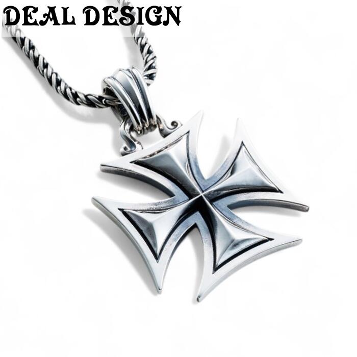【DEAL DESIGN ディールデザイン】 ソリッドアイアンクロス：40mm メンズアクセサリー シルバーアクセサリー Silver925