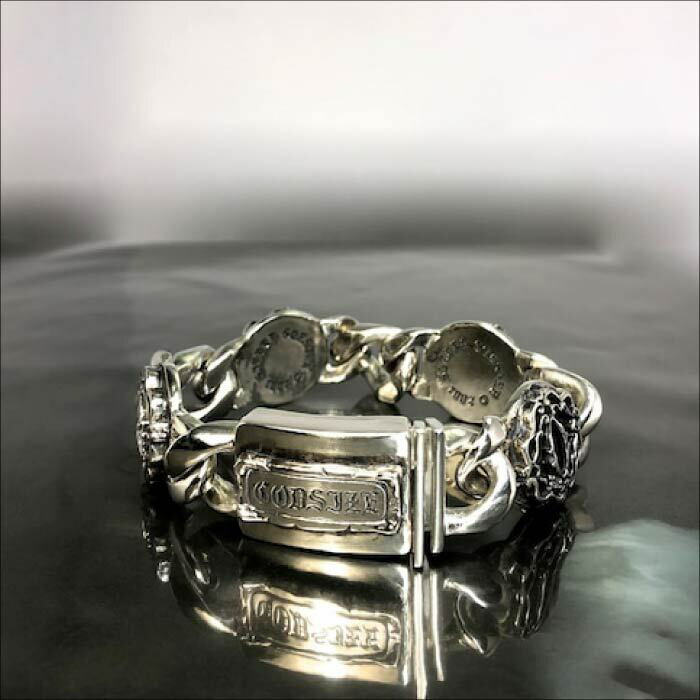 【GODSIZE ゴッドサイズ】CHAIN BRACELET [SPIRAL] / スパイラルチェーンブレスレット メンズ レディース 喜平 チェーンブレスレット ブランド ウルフ 狼 シルバーアクセサリー ギフト