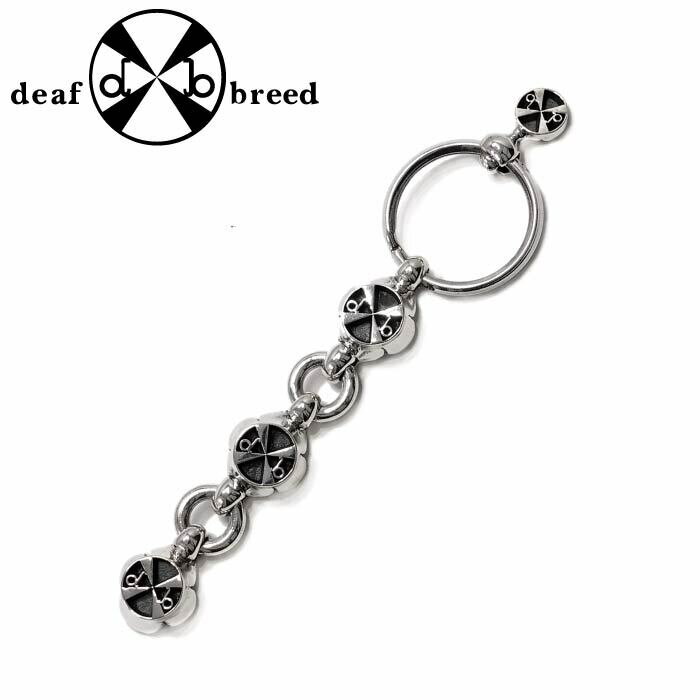 【deaf breed】H-9 キーリング 個性派 deaf breed デフブリード メンズアクセ シルバーアクセサリー シルバー925