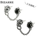 楽天シルバーアクセサリー925広島メンズ ピアス 片耳 ブランド シルバー925【 BIZARRE ビザール】フレグランスドパンサーダブルシルバーピアス（1個売り） ピアス2個穴用 2種 豹 ピアス SILVER925 ユニセックス アニマルピアス