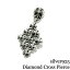  ԥ Ҽ С925 Silver925Diamond Cross PierceۥС ԥ ܡ˥å ɷ @