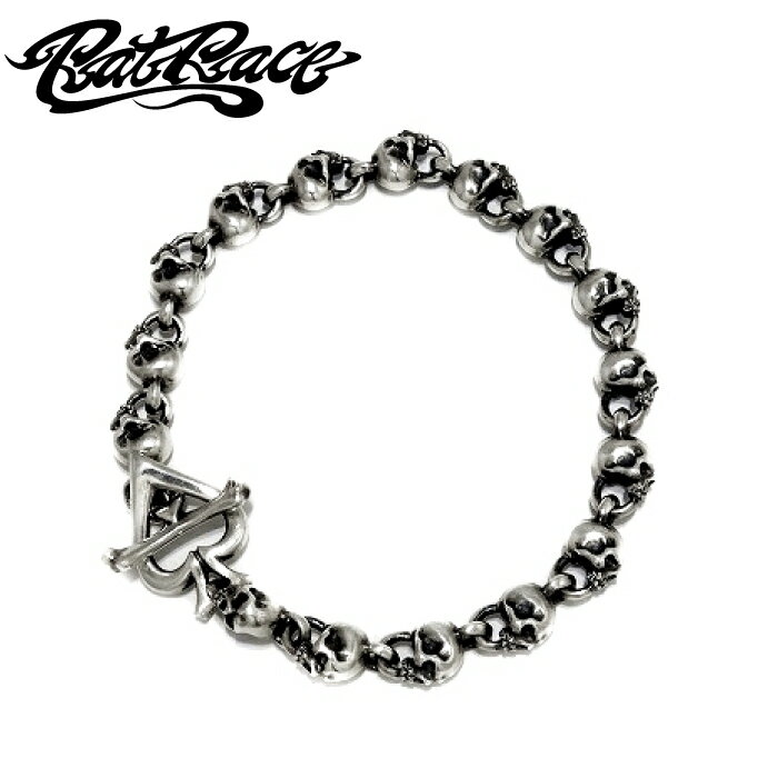 メンズ スカルブレスレット シルバー925 ブランド【Rat Race ラットレース】L.K.C Skull Bracelet メンズアクセサリー シルバーアクセサリー Silver925 Skull Bracelet