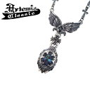 メンズ ペンダント シルバーアクセサリー ネックレス ストーン 翼 天使 ストーンネックレス ブランド シルバー925 【Artemis Classic アルテミスクラシック】ミカエルペンダント ACP0260