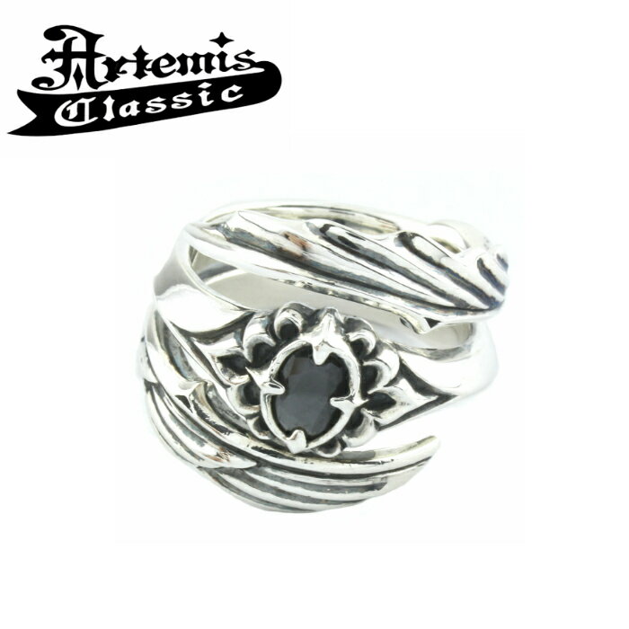 Rakuten - メンズ リング 翼 ストーンリング シルバーリング シルバーアクセサリー ブランド 【Artemis Classic アルテミスクラシック】デビエンリング ACR0248 フリーサイズ シルバー925