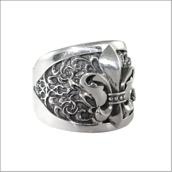 メンズ リング ユリ フレア 唐草 薔薇 ゴシック 幅広 シルバーアクセサリー ブランド 【Artemis Classic アルテミスクラシック】フレアーデリスリング ACR0257 シルバー925 フリーサイズ