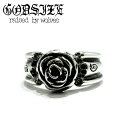 メンズ レディース リング ブランド 薔薇 ローズ シルバーアクセサリー ギフト【GODSIZE ゴッドサイズ】ROSE RING ローズリング