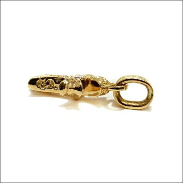 【CHROME HEARTS/クロムハーツ】CH Cross Baby Fat Charm w/Pave Dia 22K (Yellow gold)/シーエイチクロスベイビーファットチャーム パヴェダイヤモンド クロス チャーム メンズ 十字架 ゴールド