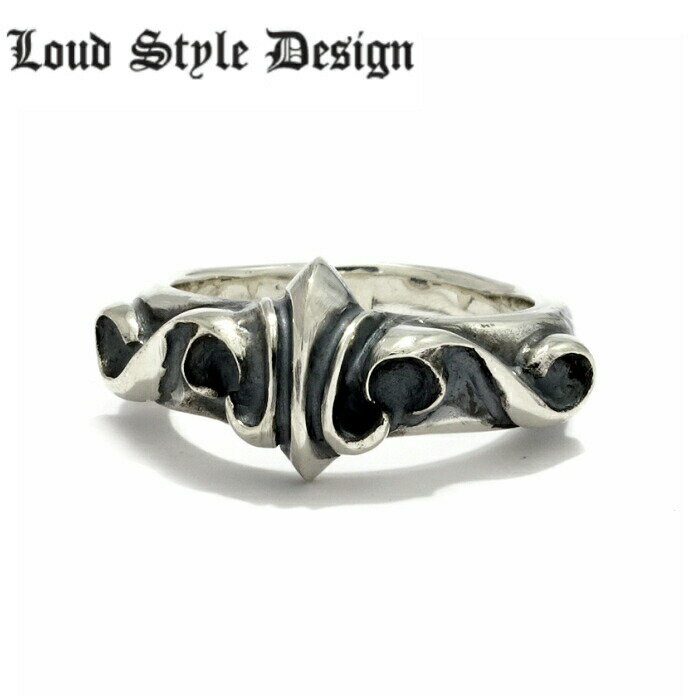 楽天シルバーアクセサリー925広島【Loud Style Design ラウドスタイルデザイン】LSD L,S,D bloom Ring ldr-009 メンズアクセサリー 百合 Lily リリー Silver925 シルバー925