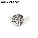 【DEAL DESIGN ディールデザイン】シールロゴリング:ラージ 印台リング シルバーアクセサリー メンズアクセサリー(4)