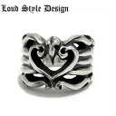 楽天シルバーアクセサリー925広島【Loud Style Design ラウドスタイルデザイン】LSD L,S,D Angel Heart Ring LDR-001 メンズアクセサリー 百合 Lily リリー Silver925 シルバー925