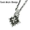 楽天シルバーアクセサリー925広島【Loud Style Design ラウドスタイルデザイン】LSD L,S,D GETINTHERING LGN-102 クロスネックレス メンズ シルバー925 ゲットインザリング メンズアクセサリー