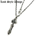 楽天シルバーアクセサリー925広島【Loud Style Design ラウドスタイルデザイン】LSD L,S,D VENDETTA cross 十字架 クロスネックレス メンズ シルバー925 メンズアクセサリー