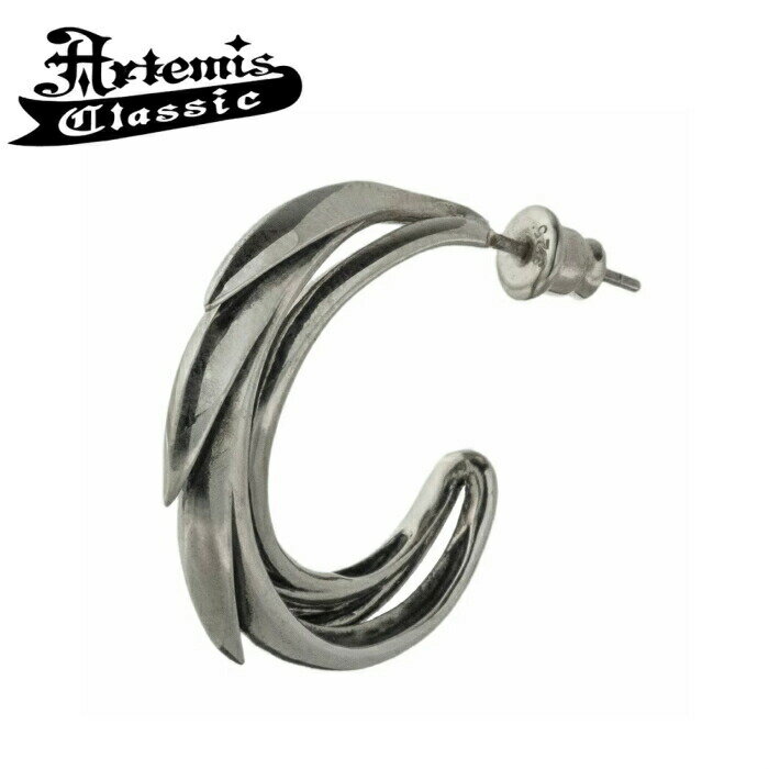 メンズ ピアス ブランド シルバー925【Artemis Classic アルテミスクラシック】螺旋フープピアス 片耳分 ACE0173