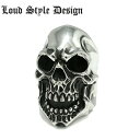 楽天シルバーアクセサリー925広島【Loud Style Design ラウドスタイルデザイン】LSD L,S,D LOUDER RING ラウダーリング lgr004 スカルリング ドクロ メンズアクセサリー skull ring シルバーリング カッコイイ 大きめ