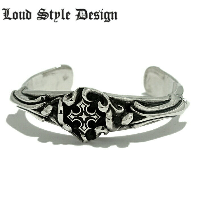 【Loud Style Design ラウドスタイルデザイン】LSD L,S,D UBG-001 クロス バングル メンズアクセサリー シルバー925 Silver925