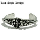 【Loud Style Design ラウドスタイルデザイン】LSD L,S,D UBG-001 クロス バングル メンズアクセサリー シルバー925 Silv...