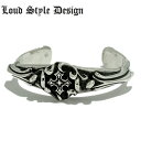 楽天シルバーアクセサリー925広島【Loud Style Design ラウドスタイルデザイン】LSD L,S,D UBG-001 クロス バングル メンズアクセサリー シルバー925 Silver925