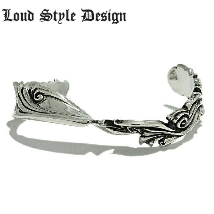 【Loud Style Design ラウドスタイルデザイン】LSD L,S,D UBG-006 唐草 バングル メンズアクセサリー シルバー925 Silver925