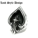 【Loud Style Design ラウドスタイルデザイン】LSD L,S,D UR-015 スペード メンズアクセサリー 百合 Lily リリー Silve...