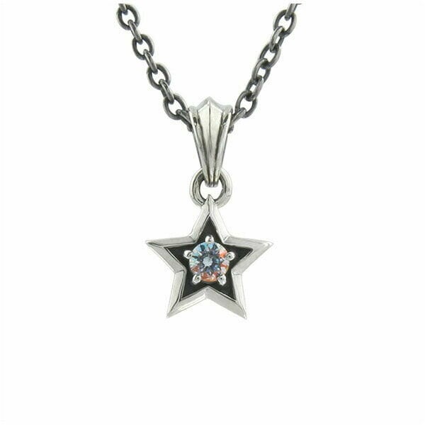 乐天商城 - メンズ レディース ネックレス ペンダント ストーンネックレス 石 スター シルバーアクセサリー 【Artemis Kings アルテミスキングス】ミスティックスターチャーム シルバーネックレス AKP0105 ブランド※トップのみ