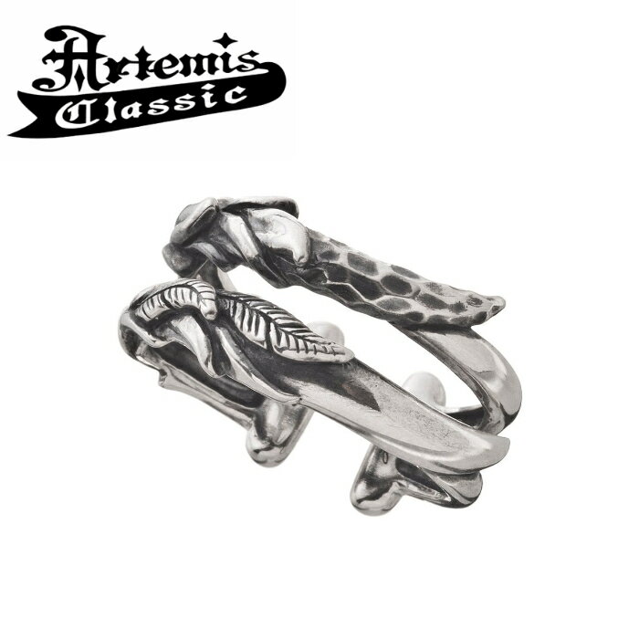 Rakuten - メンズ イヤカフ フェザー 翼 羽 クロー 爪 シルバーアクセサリー ピアス ブランド【Artemis Classic アルテミスクラシック】ウリエルWリングイヤカフ ACE0145 片耳分 シルバー925