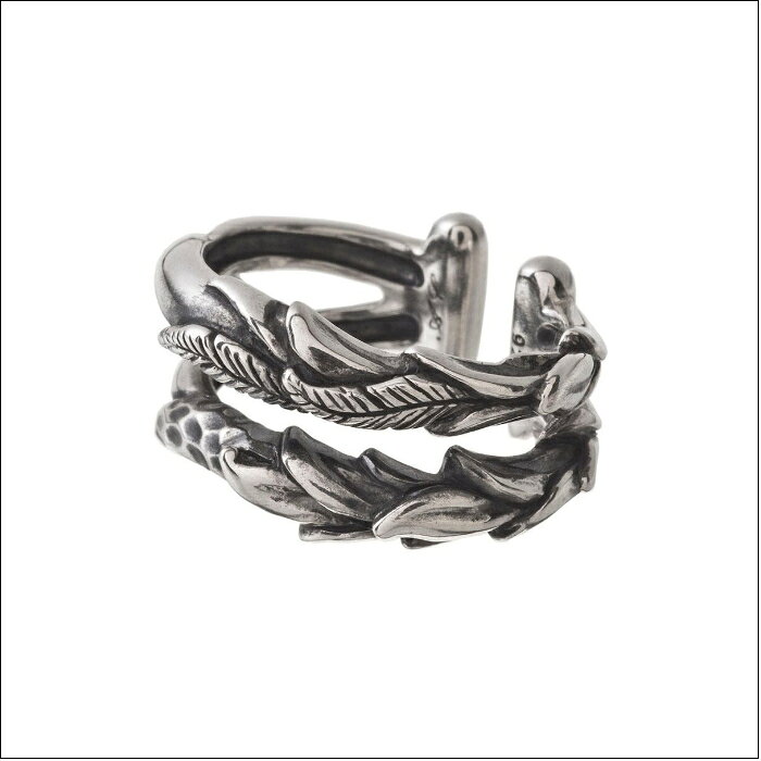 メンズ イヤカフ フェザー 翼 羽 クロー 爪 シルバーアクセサリー ピアス ブランド...