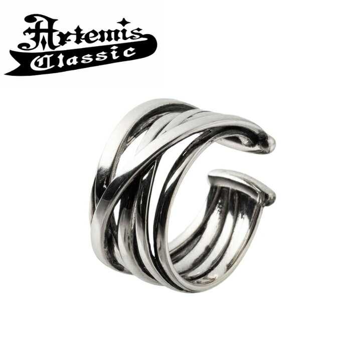 樂天商城 - メンズ レディース イヤカフ シンプル シルバーアクセサリー ピアス ブランド【Artemis Classic アルテミスクラシック】レイヤードイヤーカフ ACE0161 片耳分 シルバー925 ペア ギフト