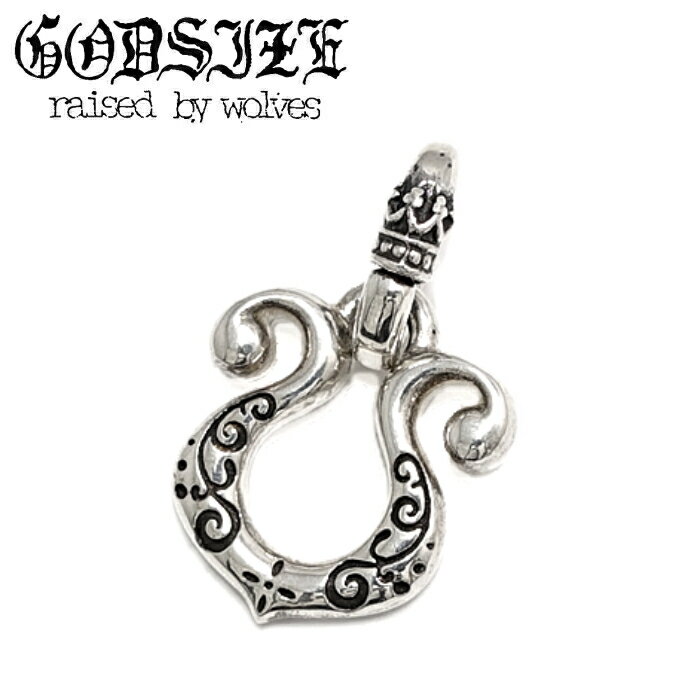 Rakuten - メンズ ネックレス ペンダント ホースシュー 馬蹄 音符 シルバーアクセサリー ギフト【GODSIZE ゴッドサイズ】RHYTHMIC HORSESHOE : IVY リズミックホースシュー・アイビーペンダント シルバー925 ブランド ボールチェーン付き
