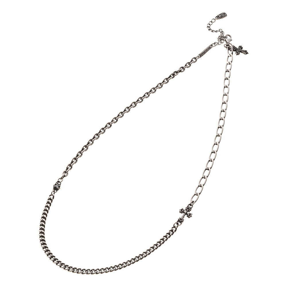 【新作】メンズ ネックレス チェーン シルバーアクセサリー ブランド シルバー925【Artemis Classic アルテミスクラシック】クロスミックスネックレス ACCN0076