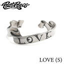 メンズ シルバー925 バングル 太め ブランド 【Rat Race ラットレース】Message On Ribbon Bangle LOVE S メッセージ ...