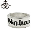 【Gaboratory ガボラトリー】Wide gaboratory logo cigar band ring ワイドガボラトリーロゴシガーバンドリング ガボール メンズ リング ゴツい シルバーアクセサリー メンズアクセサリー silver925 シルバーリング