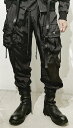 【KMRii ケムリ】2401-PT05 Black Metal Parachute Pants 2024SS