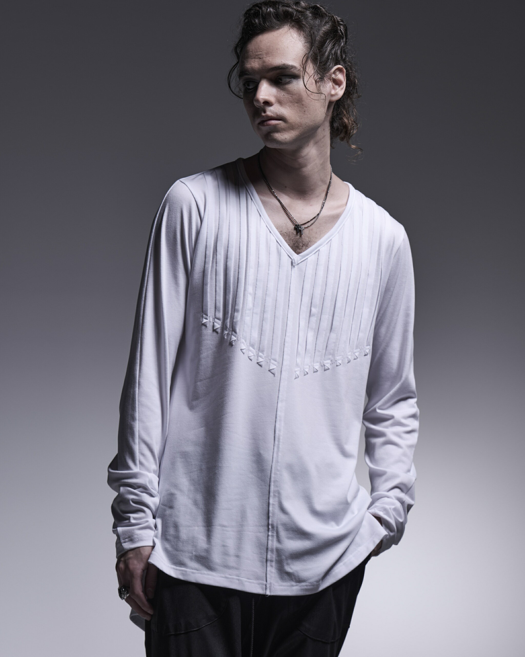 ひふみ キリュウキリュウ レイヤードカットソーTシャツ 白 Lサイズ 楽天市場】キリュウキリュウ(Tシャツ・カットソー|トップス