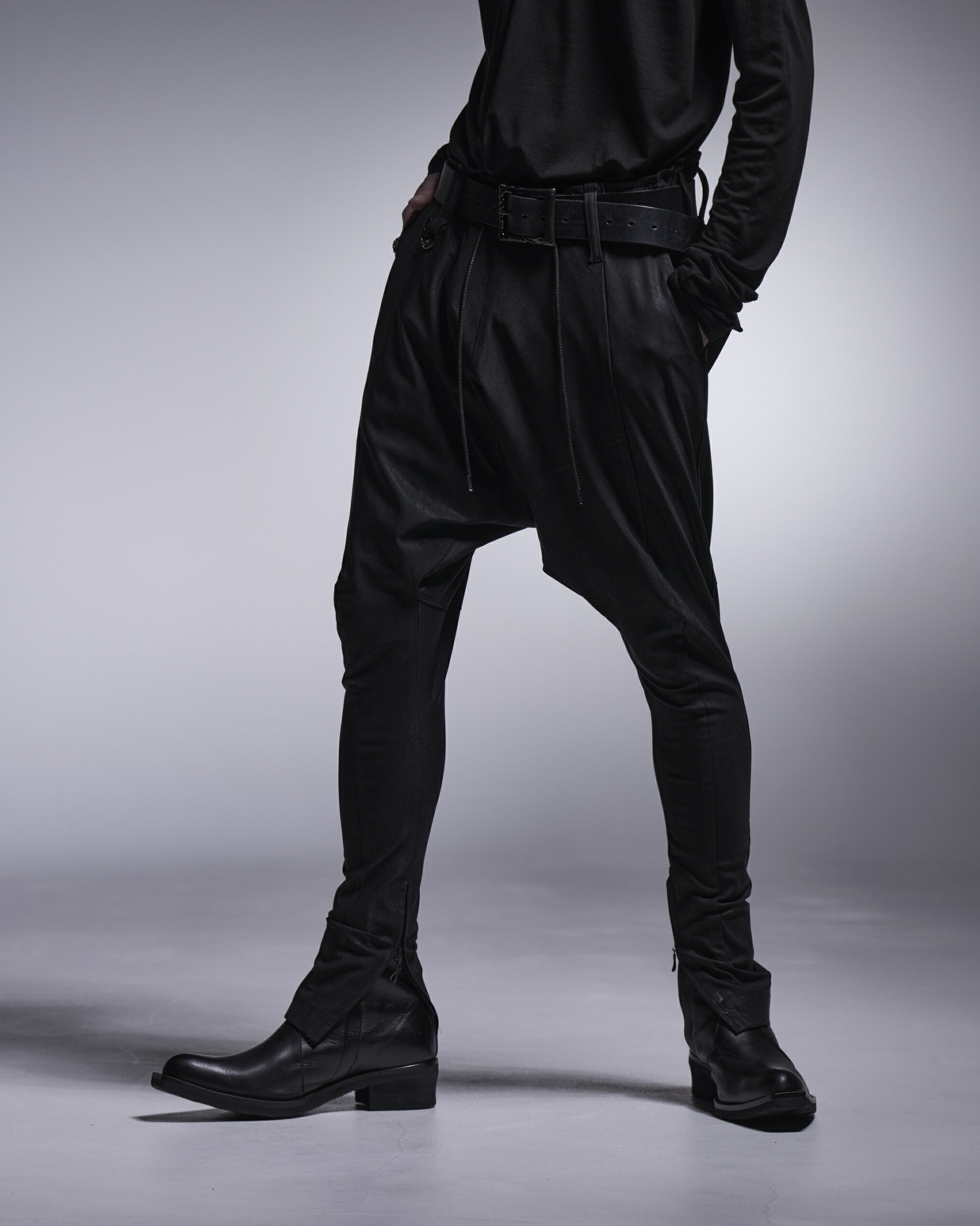 先行予約◆12-1月入荷予定【kiryuyrik キリュウキリュウ】KU-HP60-600CTNG Coating High Tension Jersey Curve Saruel Pants