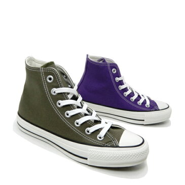 コンバース スニーカー レディース ハイカット オールスター CONVERSE ALL STAR 100 COLORS HI RP(ロイヤルパープル)・OV(オリーブ)