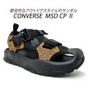 CONVERSE コンバース メンズ サンダル ストラップ 黒 27cm アニマル柄 CHEVRON&STAR MSD CP 2 ブラック/レパード CAMPING SUPPLY 送料無料(4)