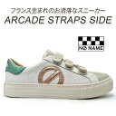 NO NAME/ノーネーム レディース スニーカー ベルクロ ARCADE STRAPS SIDE 31357 DOVE/L.GOLD アルカデ 軽量 NONAME 春 送料無料