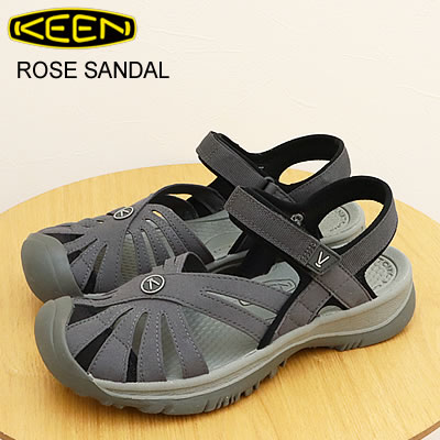 ★5/20限定！P最大26.5倍！要エントリー★【返品交換送料無料】KEEN キーン ウィメンズ ROSE SANDAL ローズ サンダル Magnet/Black マグネット/ブラック アウトドア キャンプ スポーツサンダル コンフォート レディース 抗菌防臭加工