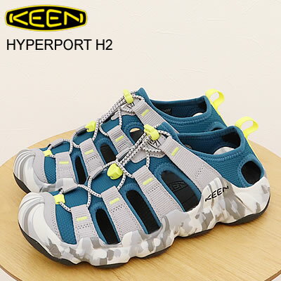 【返品交換送料無料】KEEN キーン HYPERPORT H2 ハイパーポート エイチツー Alloy/Legion Blue アロイ/リージョン ブルー (1029113) アウトドア フェス 靴 サンダル シューズ スニーカー メンズ