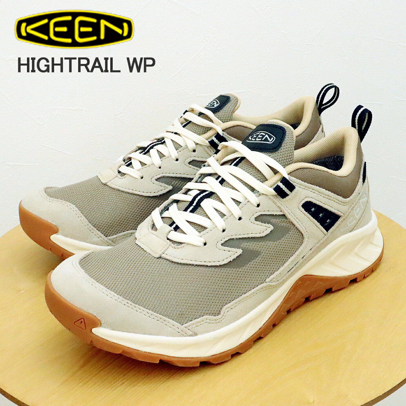 ★11/20限定！P最大40倍＆最大100％ポイントバック！？【返品交換送料無料】KEEN キーン メンズ HIGHTRAIL WP ハイトレイル ウォータープルーフ BRINDLE/BIRCH ブリンドル/バーチ 靴 スニーカー シューズ 防水透湿 トレッキング アウトドア ギフト プレゼント 贈り物
