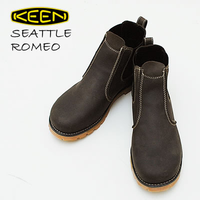 ★5/23-27★P最大38倍！要エントリー★【返品交換送料無料】KEEN キーン UTILITY ユーティリティ メンズ SEATTLE ROMEO シアトル ロメオ CASCADE BROWN/GUM キャスケードブラウン/ガム アルミニウムトゥ ワーク ブーツ 安全靴 防水 スニーカー シューズ