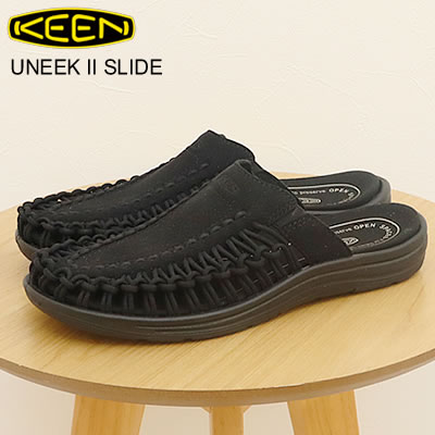 5/9-16P37.5ܡץȥ꡼ʸ̵KEEN  UNEEK II SLIDE ˡ ġ 饤 BLACK/BLACK ֥å/֥å   ˡ 塼 ȥɥ  ե