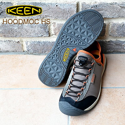 ★5/30限定！P最大28倍！要エントリー★★30％OFF★KEEN キーン HOODMOC HS フッドモック エイチエス BRINDLE/FOSSIL ORANGE ブリンドル/フォッシルオレンジ スリップオン 靴 スニーカー シューズ アウトドア キャンプ コンフォート 防水