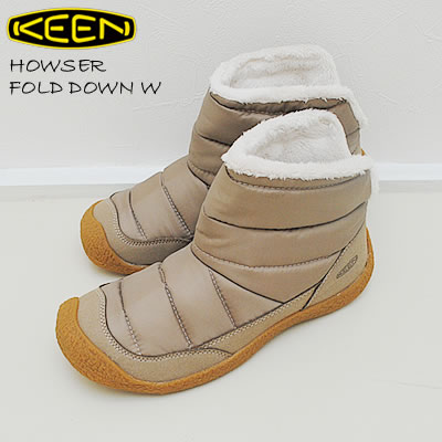 KEEN キーン レディース HOWSER FOLD DOWN ハウザーフォールド ダウン TIMBERWOLF/PLAZA TAUPE ティンバーウルフ/プラザトープ ブーツ 靴 スニーカー シューズ アウトドア キャンプ コンフォート