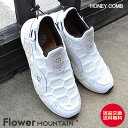 【返品交換送料無料】Flower MOUNTAIN フラワー マウンテン HONEYCOMB ハニカム WHITE ホワイト 靴 シューズ