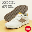 【返品交換送料無料】ECCO エコー ECCO GOLF S-CASUAL HYBRID WOMEN エコー ウィメンズ ゴルフ S-カジュアル ハイブリッド WHITE/BROWN ホワイト/ブラウン スパイクレス レディース 靴 スニーカー コンフォート シューズ 快適 ウォータープルーフ